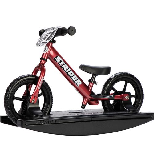 Metallic Maroon Strider 12 Pro Rocking Bike