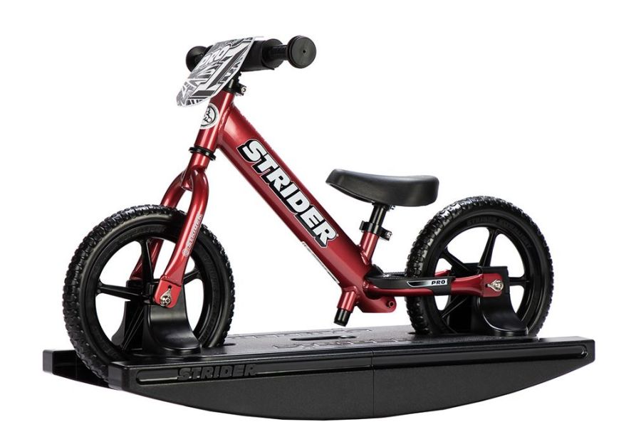 Metallic Maroon Strider 12 Pro Rocking Bike