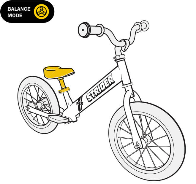 illustration Strider 14x balance bike frame