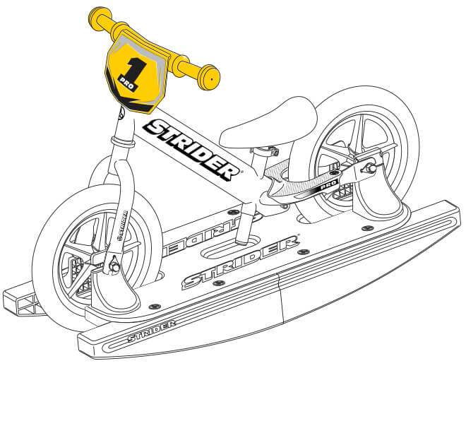 illustration Strider 12 Pro Baby Bundle handlebar